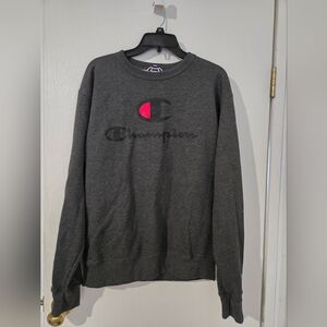 Medium Champion Men's Dark Gray Sweat Shirt.